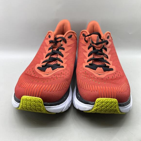Hoka One One Clifton 7 Running Shoes Men Size 12.5 Red Orange Comfort Sneakers main image 9